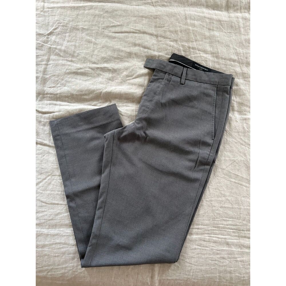 Men's Gray Dress Pants - Slim Fit - 32x32